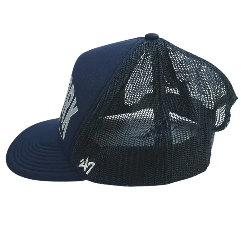 47 Brand MLB New York Yankees Blue Mesh Trucker Snapback Baseball Cap Hat OS